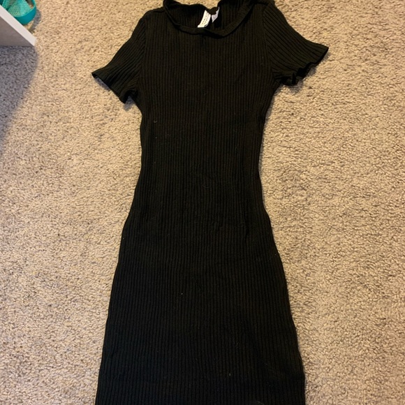 H&M Black Bodycon Mini Dress - Picture 1 of 2